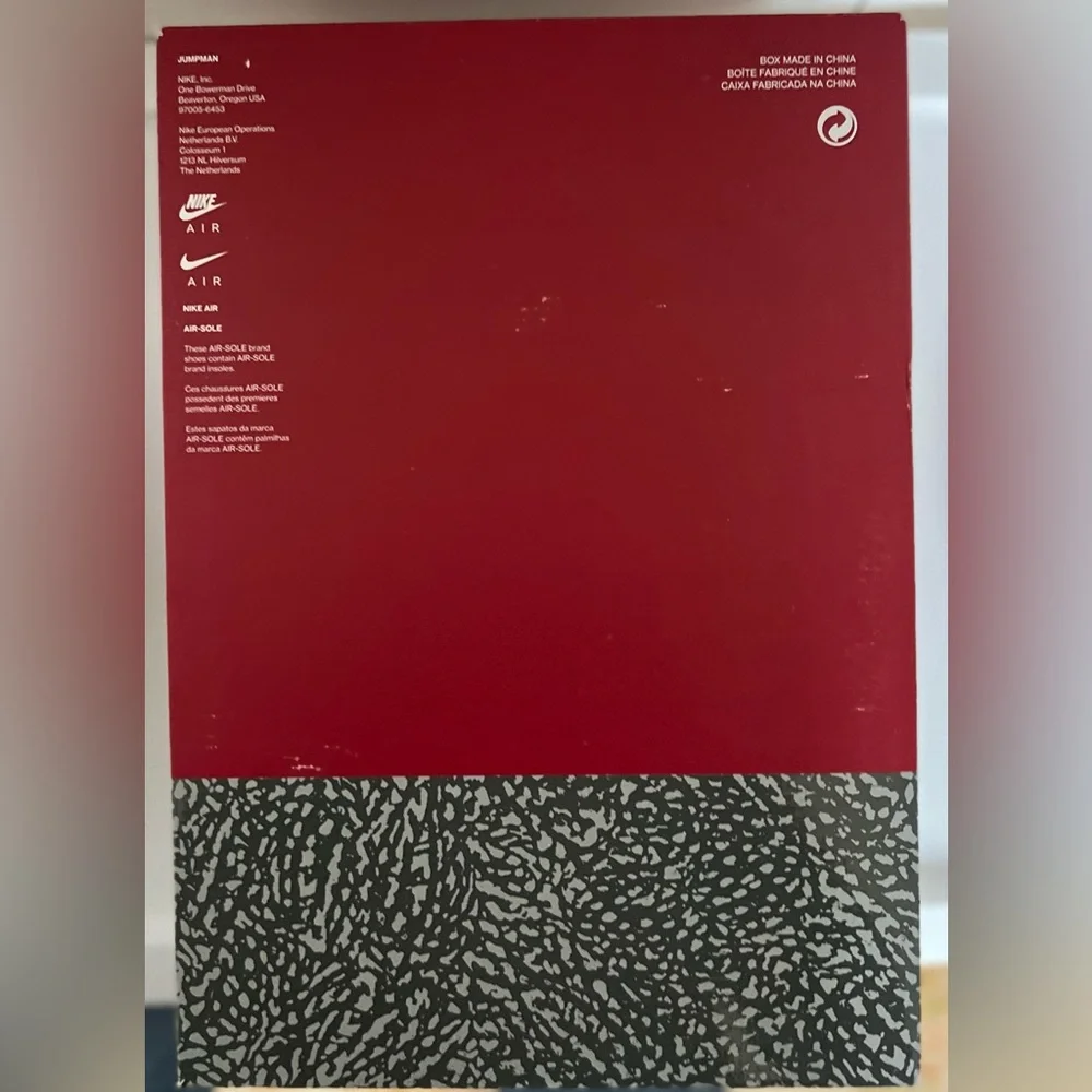 2022 Air Jordan 3 Retro 'Cardinal Red' Size 8 - Picture 8 of 9